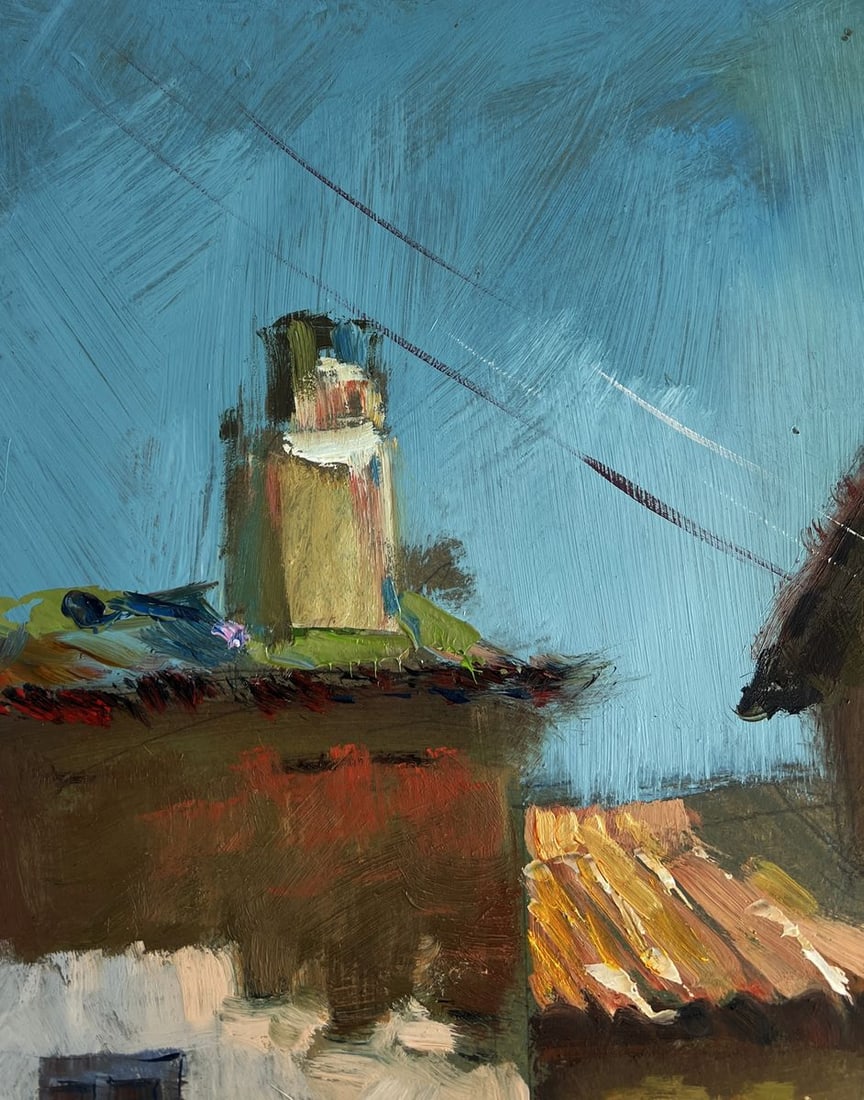 Oil painting Old house in the city Yuriy Suprunchuk - 5