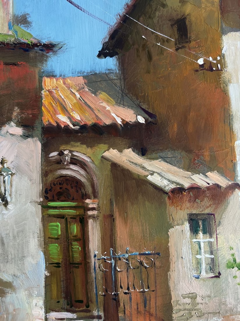 Oil painting Old house in the city Yuriy Suprunchuk - 6