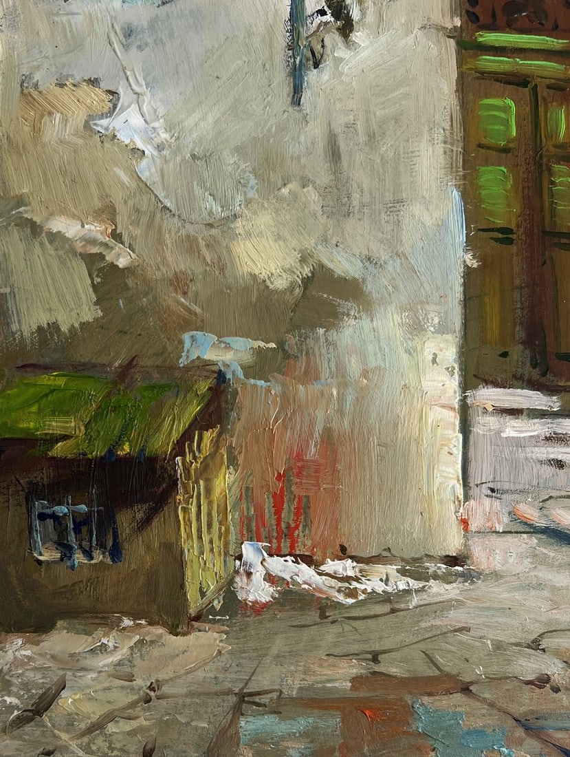Oil painting Old house in the city Yuriy Suprunchuk - 7