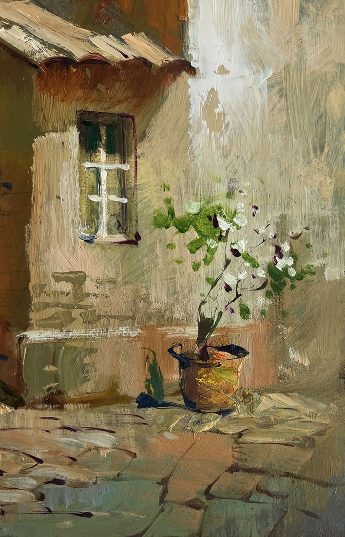 Oil painting Old house in the city Yuriy Suprunchuk - 8