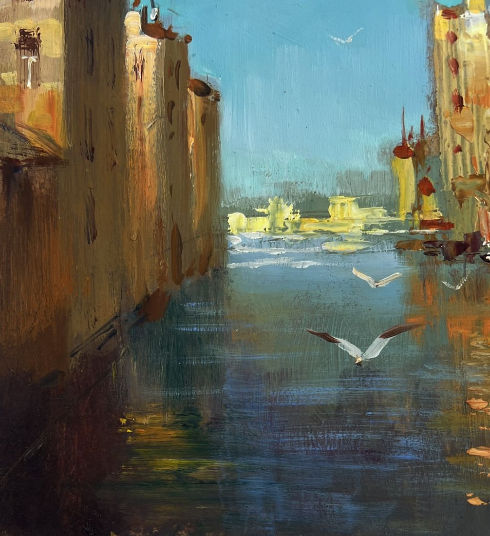 Oil painting City on the water Yuriy Suprunchuk - 7
