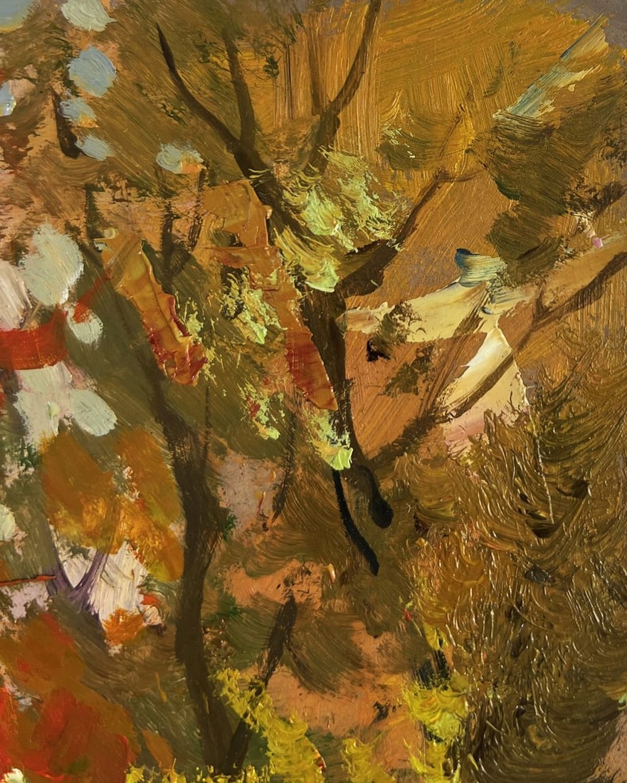 Oil painting Autumn city park Yuriy Suprunchuk - 4