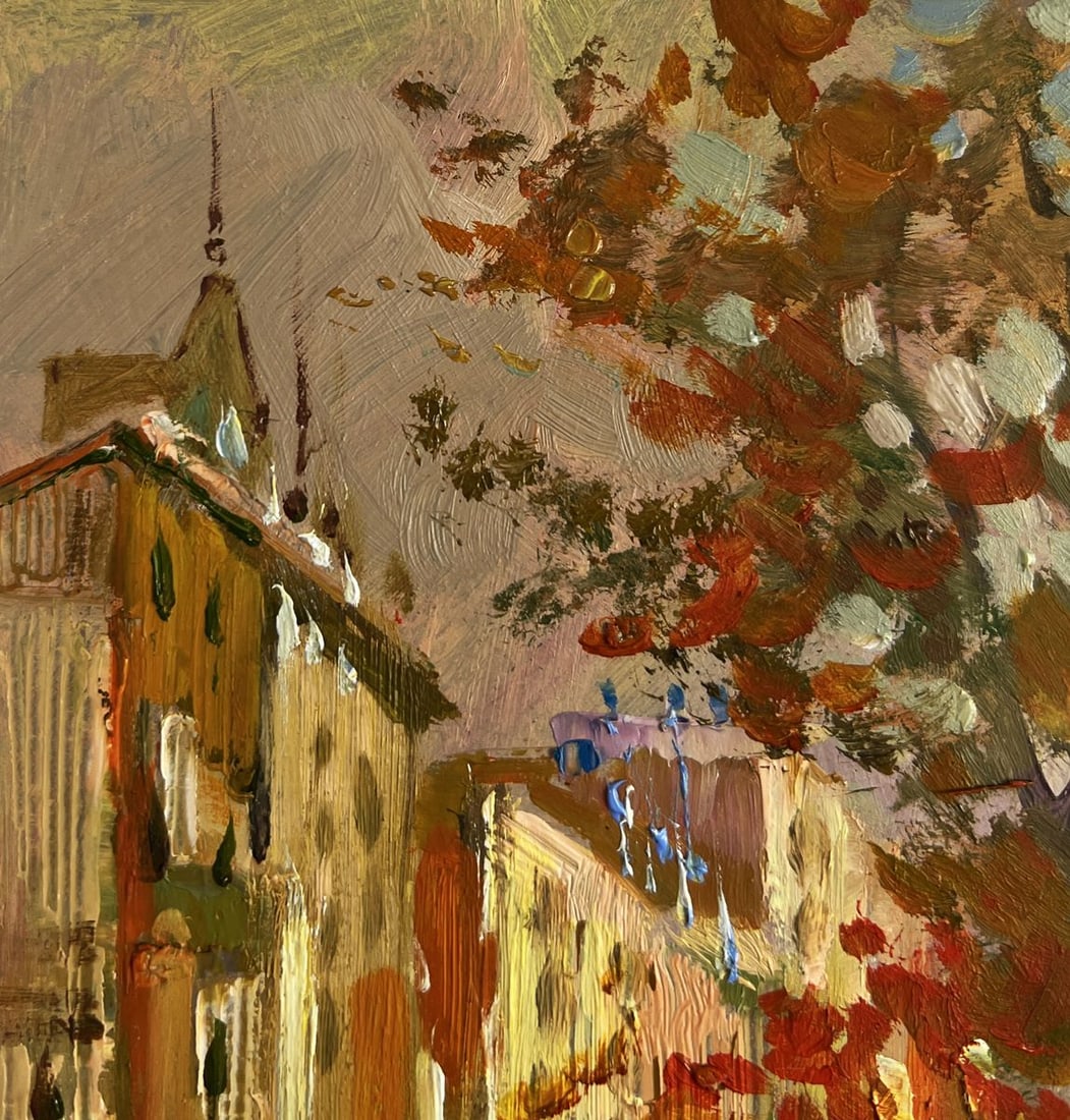 Oil painting Autumn city park Yuriy Suprunchuk - 5