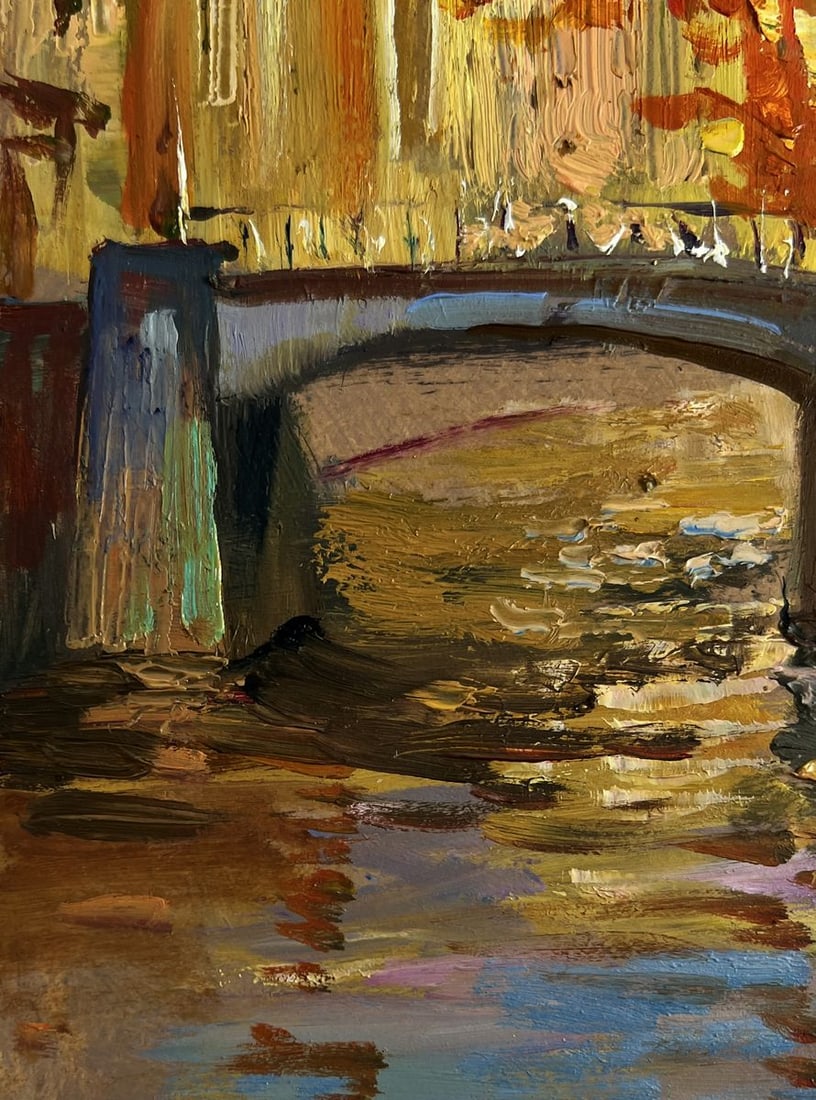 Oil painting Autumn city park Yuriy Suprunchuk - 6