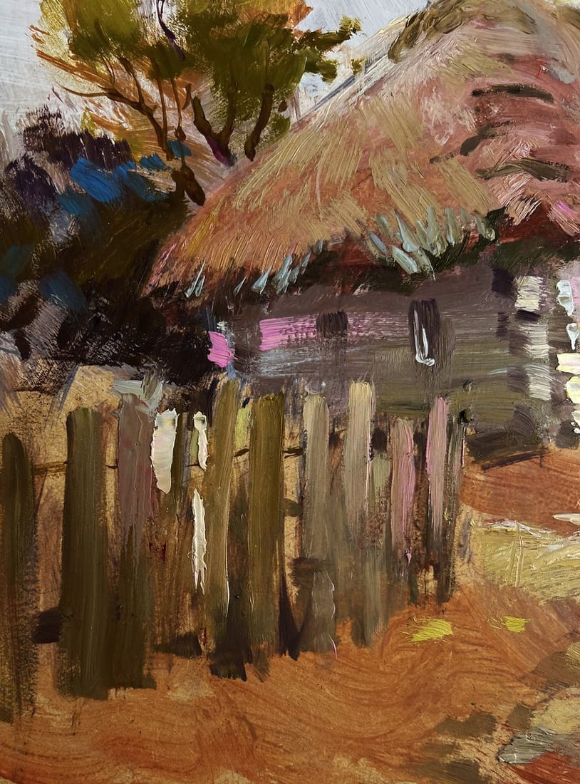 Oil painting Street in golden leaves Yuriy Suprunchuk - 7