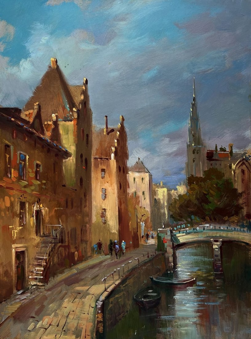 Oil painting Old street of Venice Yuriy Suprunchuk - 3