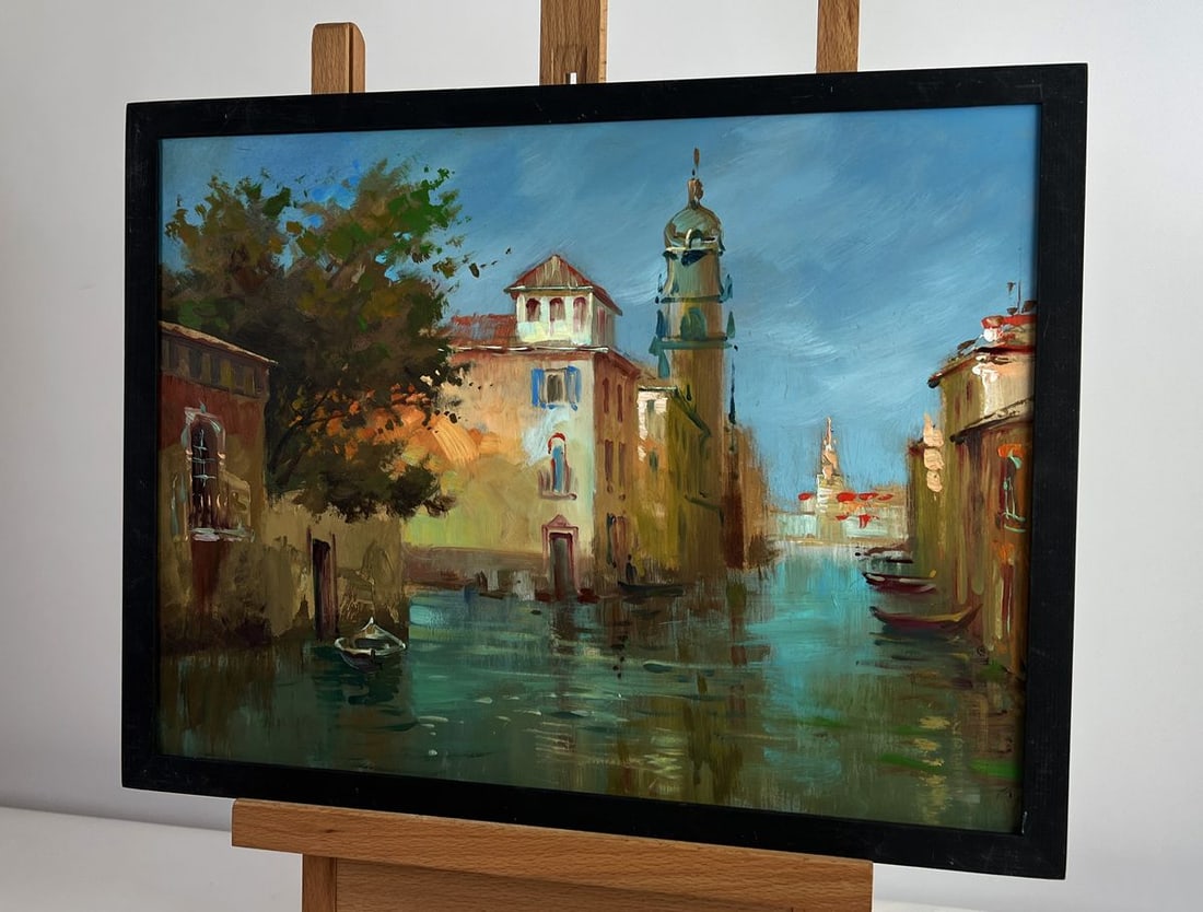 Oil painting Water channels of the city walls Yuriy Suprunchuk - 2