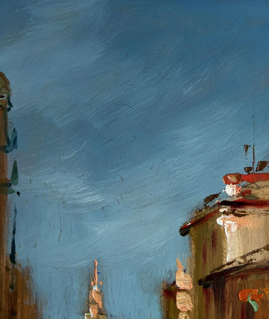 Oil painting Water channels of the city walls Yuriy Suprunchuk - 4