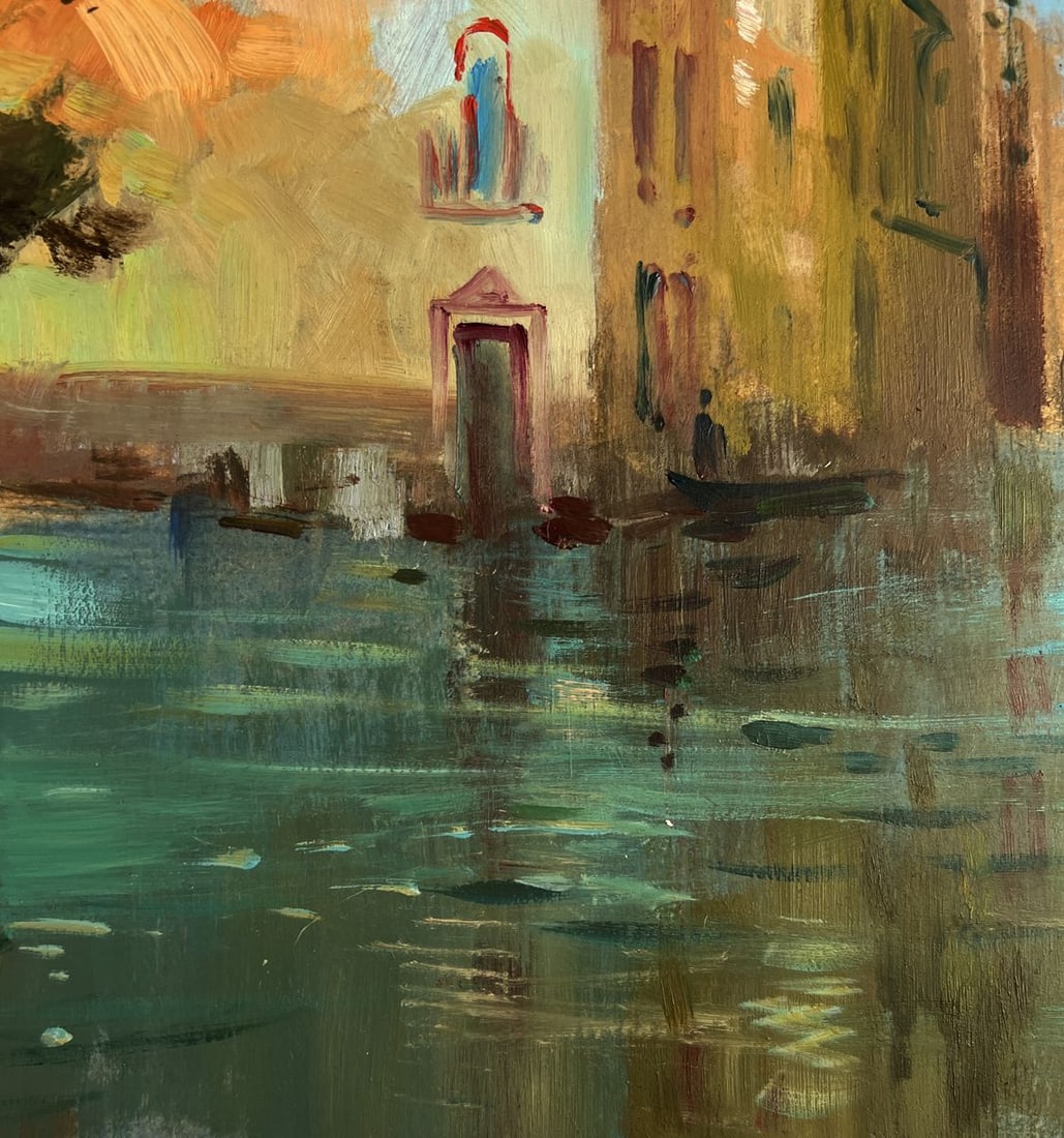 Oil painting Water channels of the city walls Yuriy Suprunchuk - 8