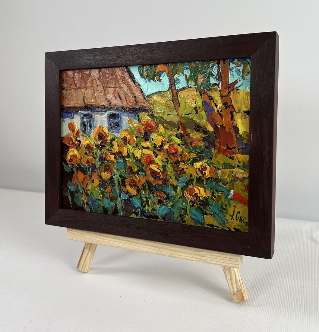 Oil painting Yellow song of summer Oksana Kalenyuk - 2