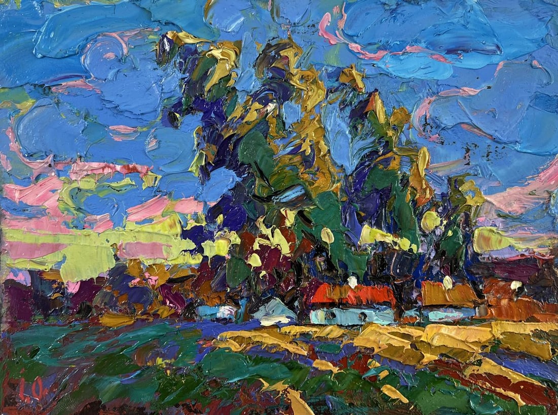 Oil painting When the day fades into evening Alex Kalenyuk - 3