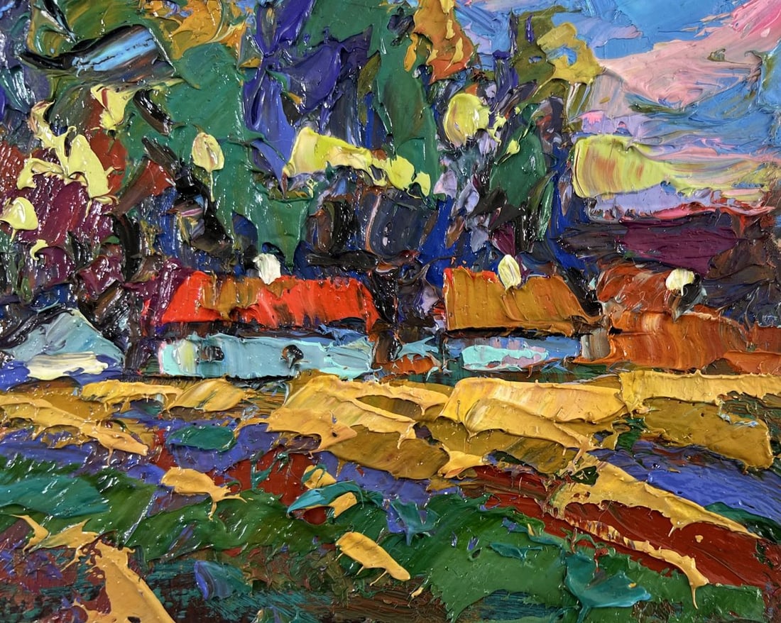 Oil painting When the day fades into evening Alex Kalenyuk - 5