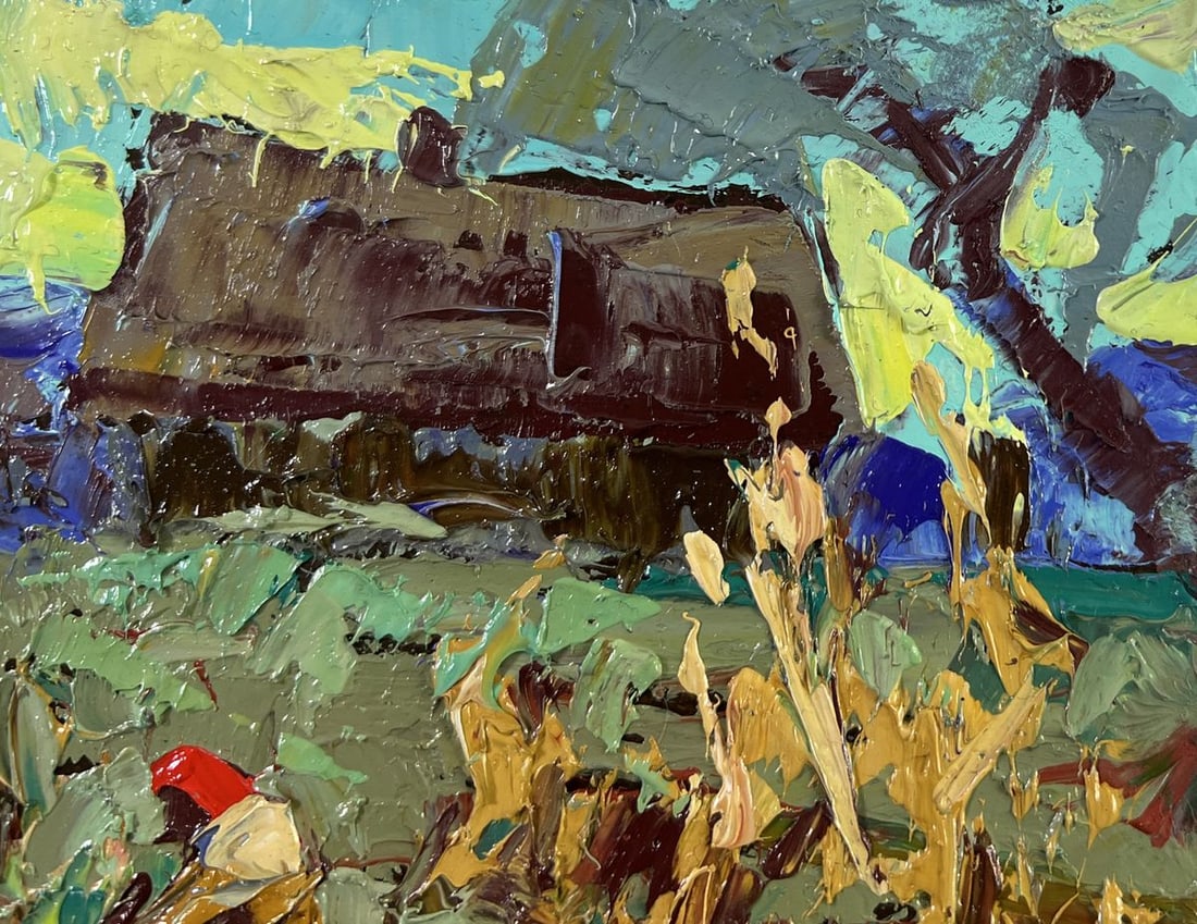 Oil painting The land that gives generosity Alex Kalenyuk - 4