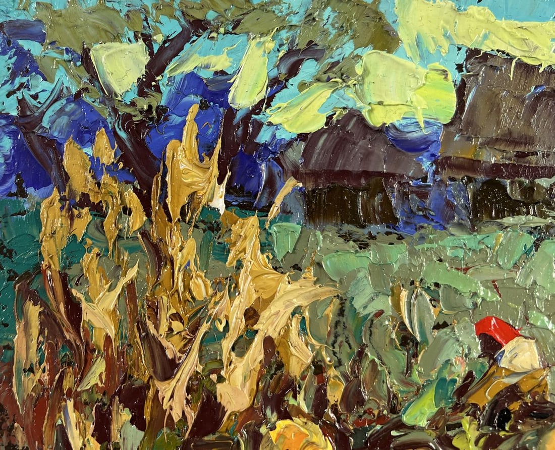 Oil painting The land that gives generosity Alex Kalenyuk - 7