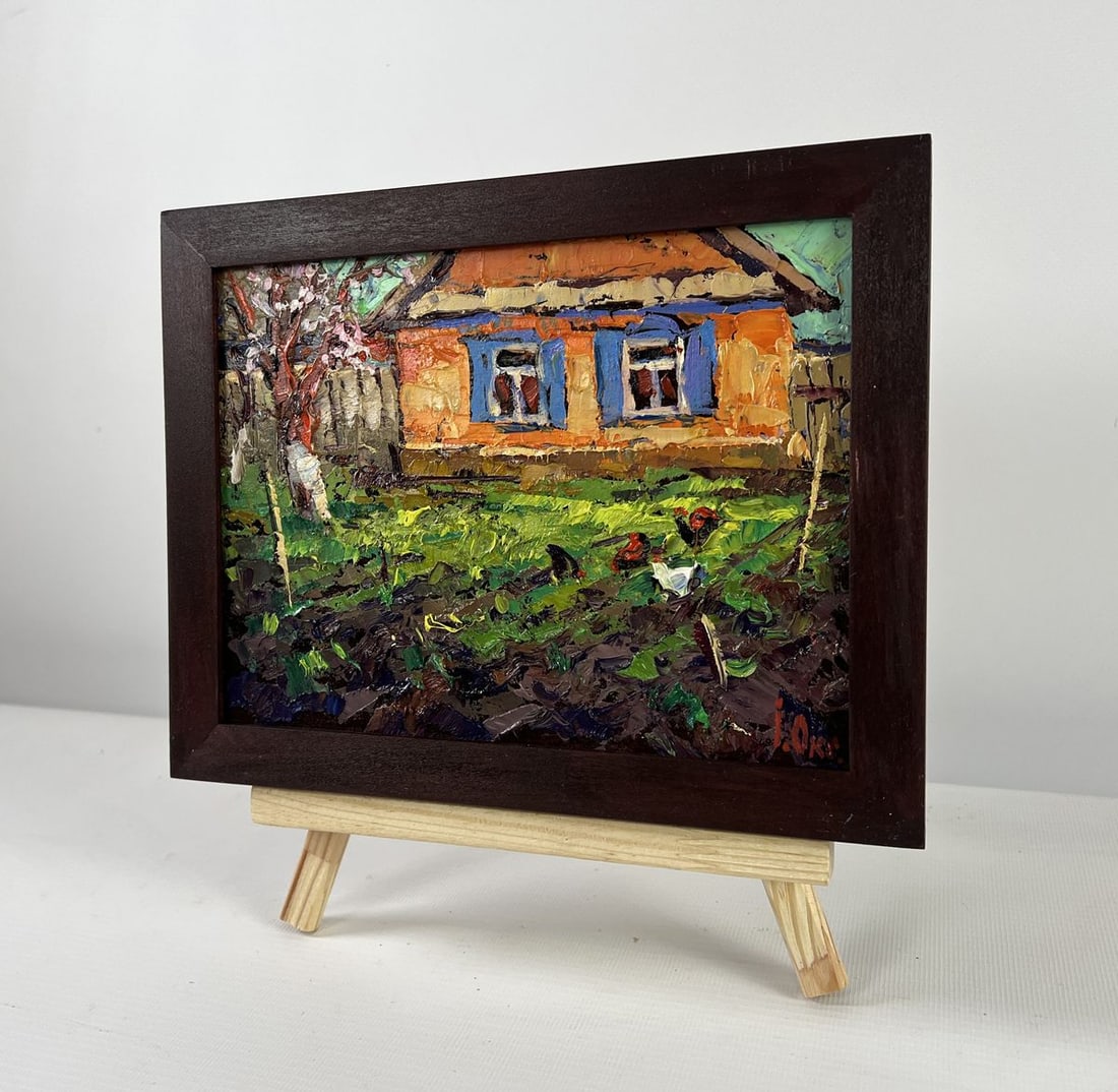 Oil painting Near the house that remembers everything Oksana Kalenyuk - 2