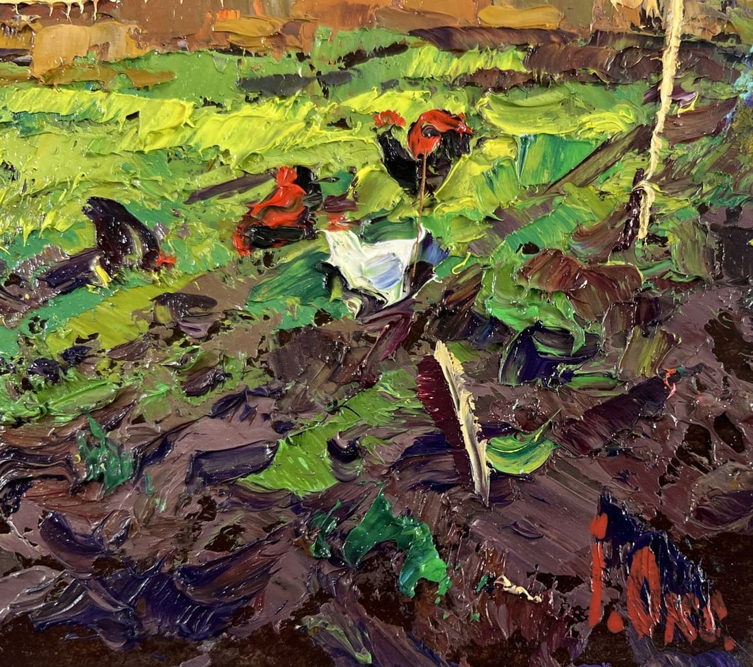 Oil painting Near the house that remembers everything Oksana Kalenyuk - 5