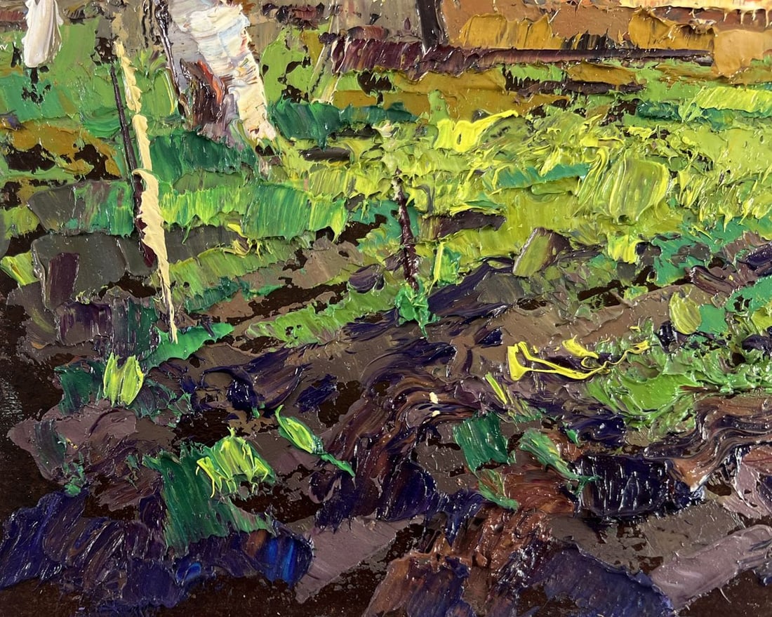 Oil painting Near the house that remembers everything Oksana Kalenyuk - 6