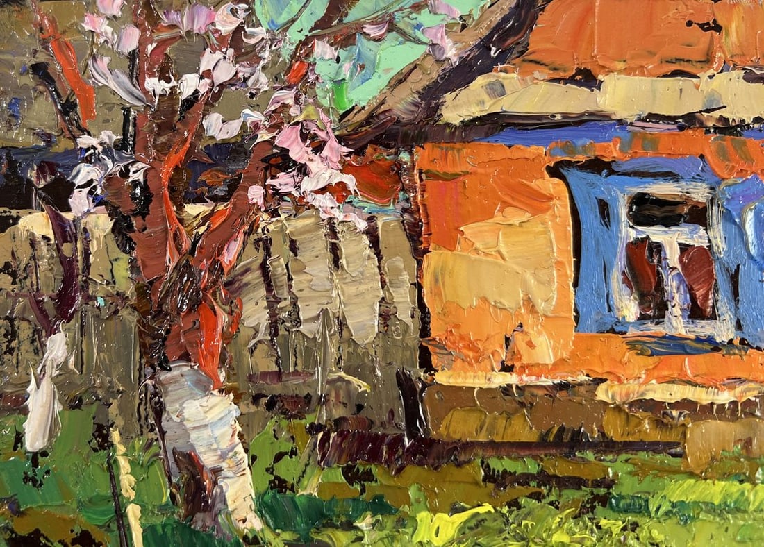 Oil painting Near the house that remembers everything Oksana Kalenyuk - 7