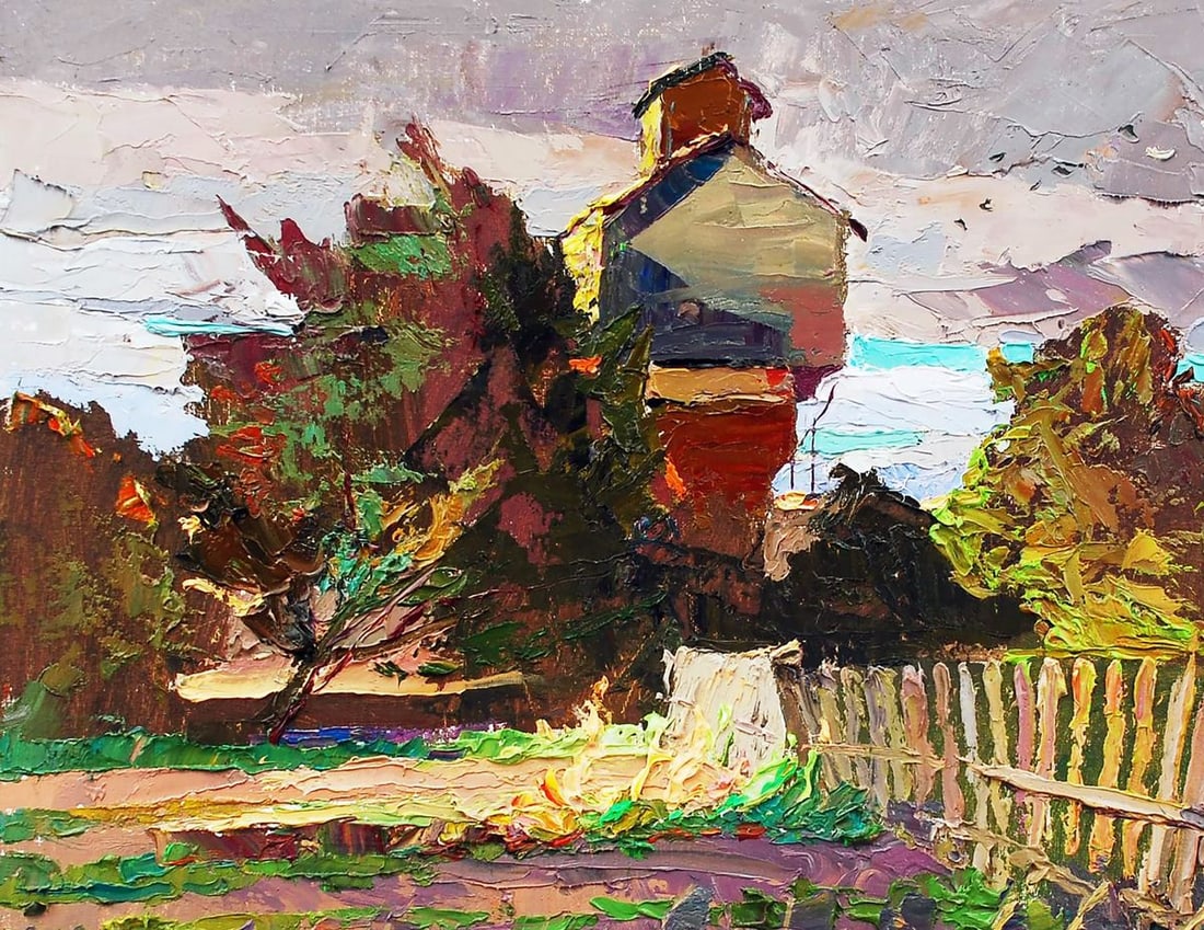 Oil painting Evening sketch Egor Ktpatunov - 2