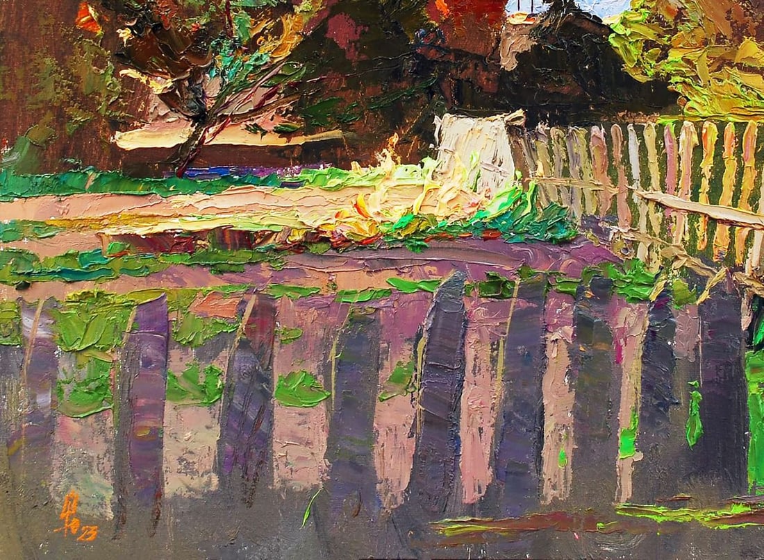 Oil painting Evening sketch Egor Ktpatunov - 4