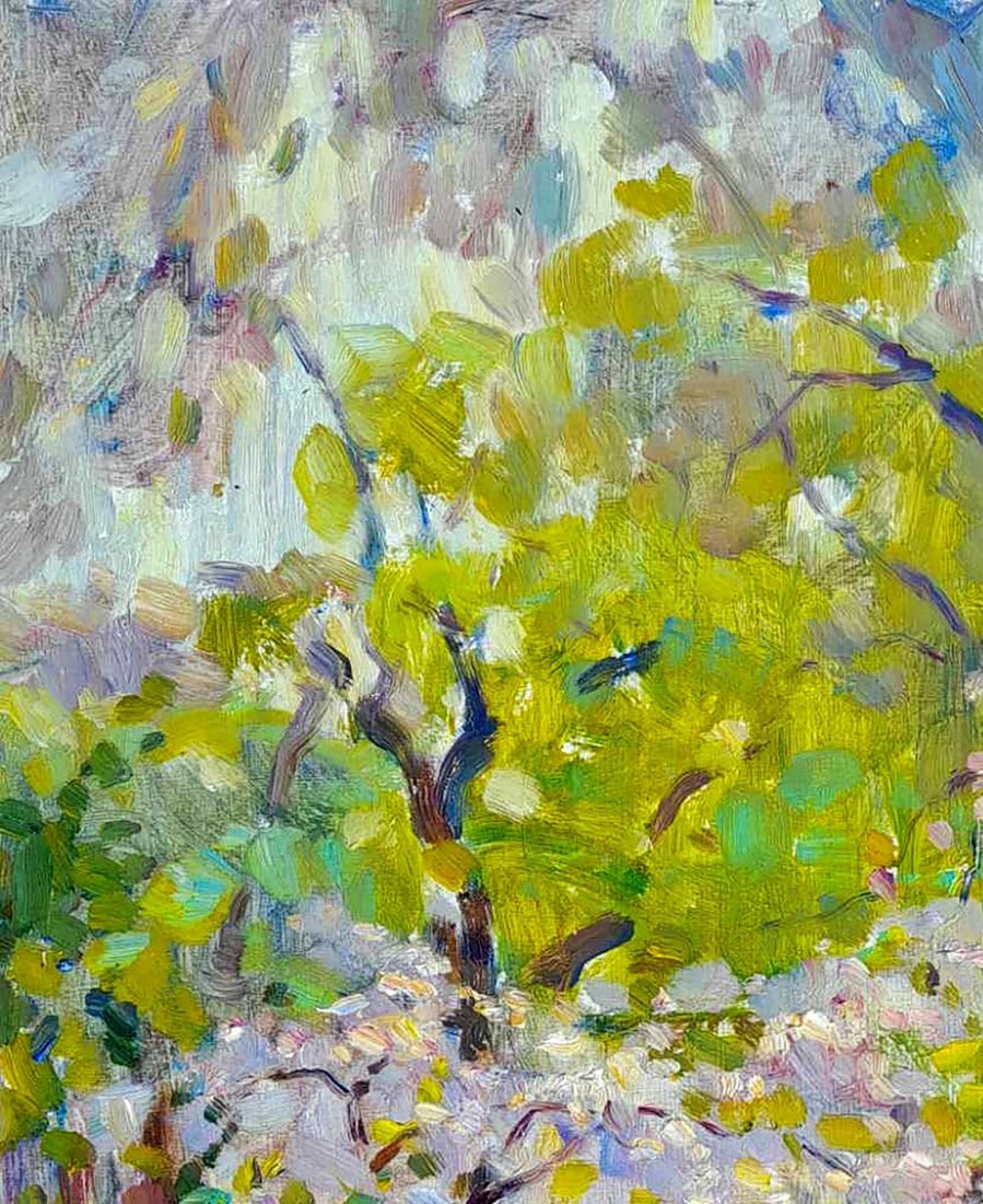 Oil painting Gatherings in the garden Ivan Kovalenko - 2