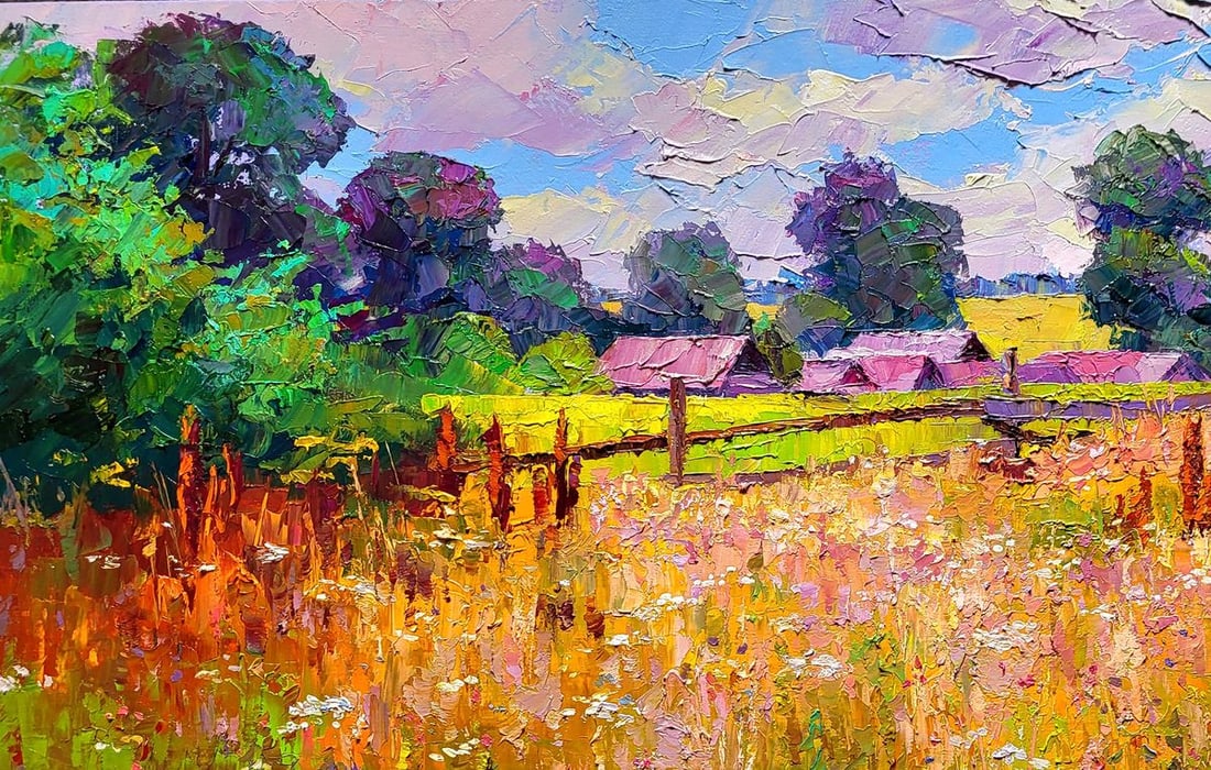 Oil painting Gremyach village Boris Serdyuk - 4