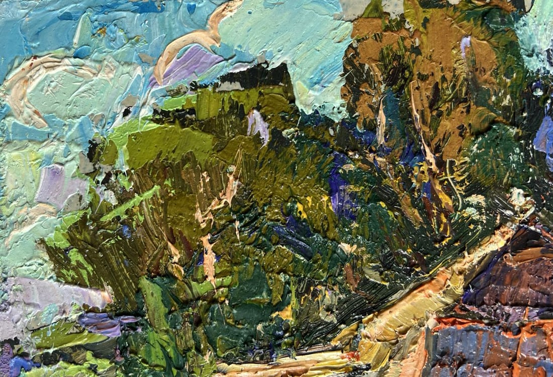 Oil painting The beginning of autumn days Oksana Kalenyuk - 5