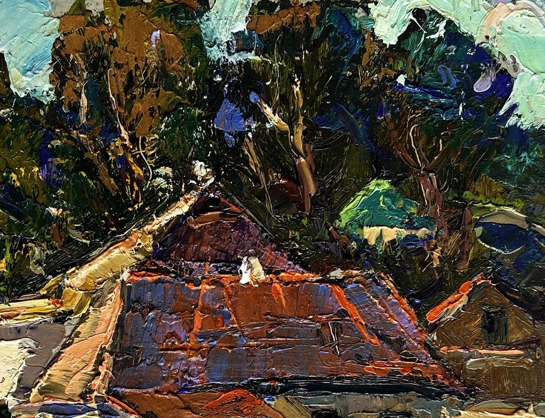 Oil painting The beginning of autumn days Oksana Kalenyuk - 8