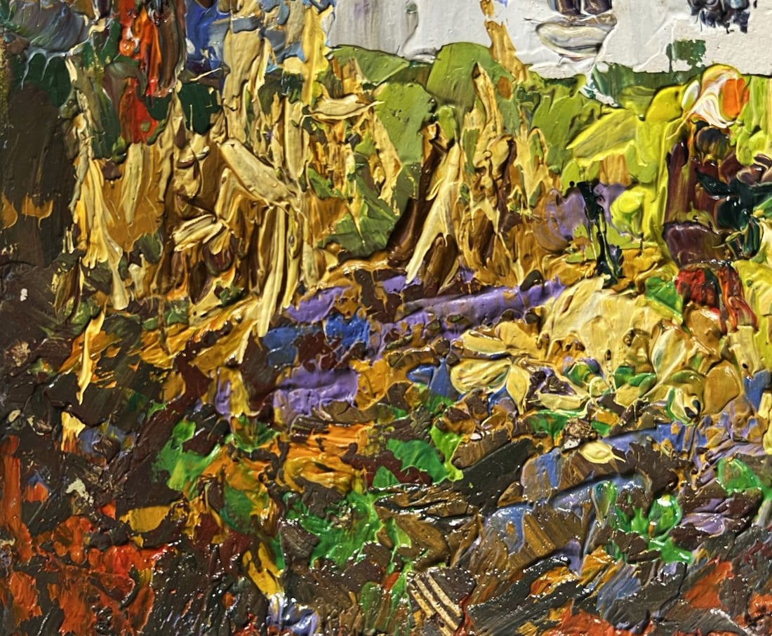 Oil painting Autumn gardening time Alex Kalenyuk - 5