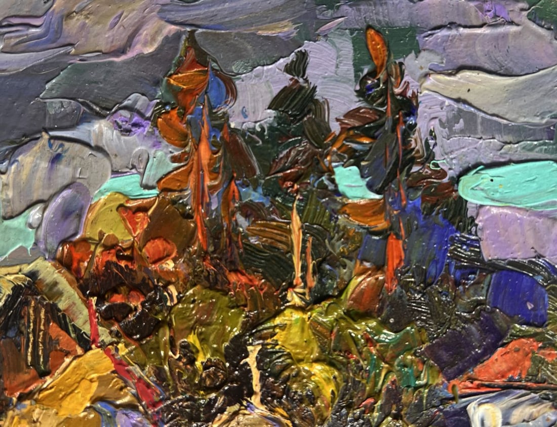 Oil painting In the village after the rain Oksana Kalenyuk - 4