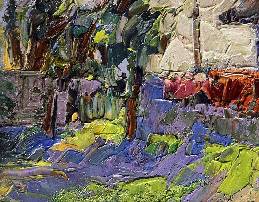 Oil painting Saturday night at home Oksana Kalenyuk - 6