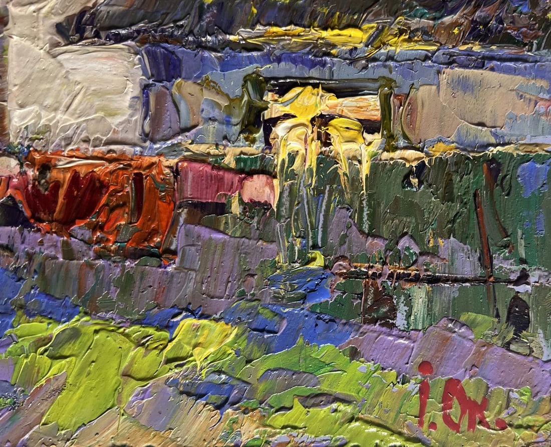 Oil painting Saturday night at home Oksana Kalenyuk - 9