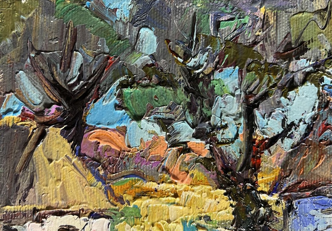 Oil painting Country summer morning Alex Kalenyuk - 5