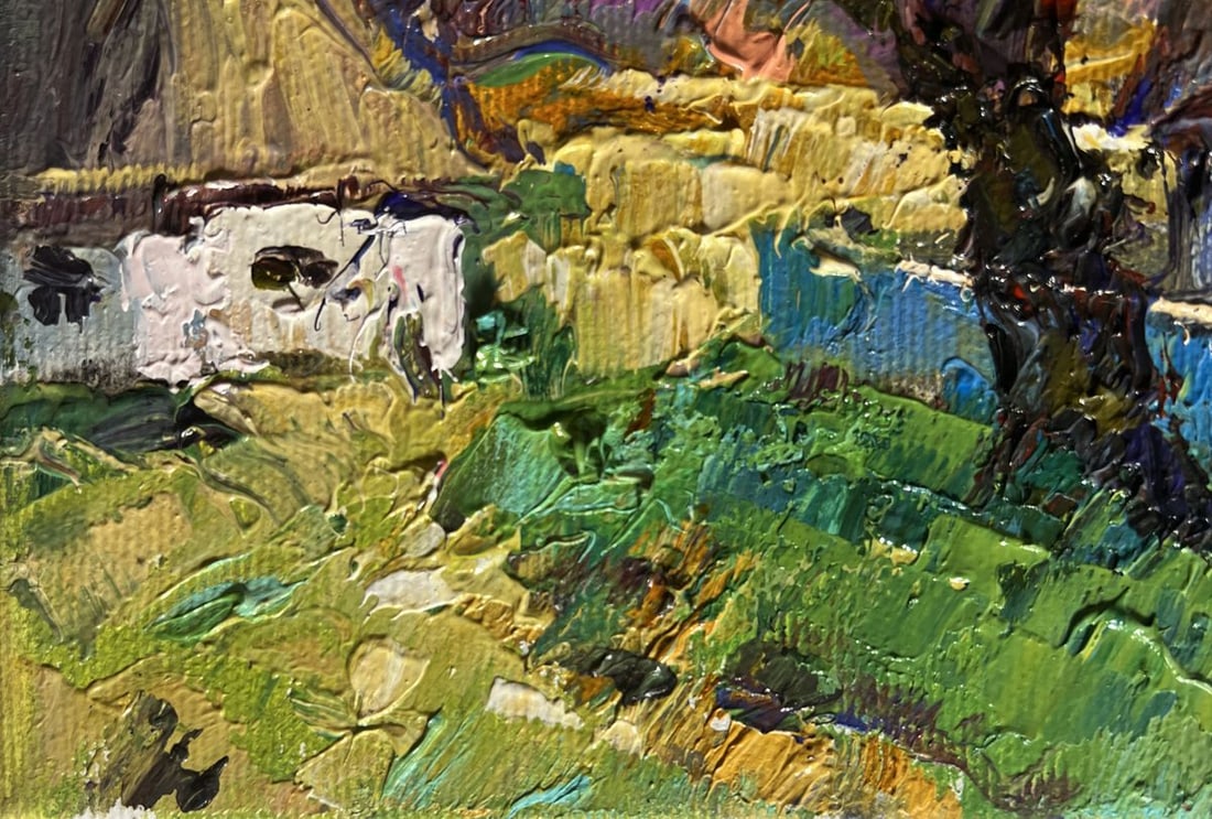 Oil painting Country summer morning Alex Kalenyuk - 6