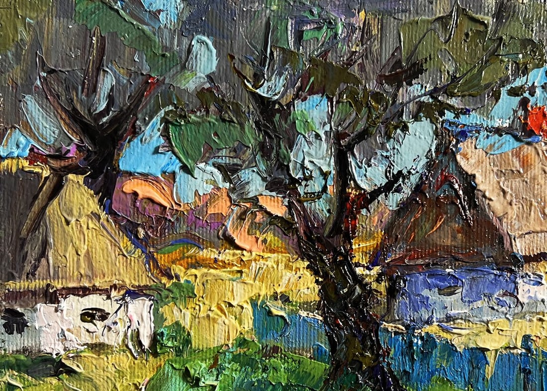 Oil painting Country summer morning Alex Kalenyuk - 7