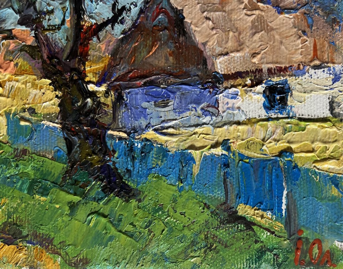 Oil painting Country summer morning Alex Kalenyuk - 9