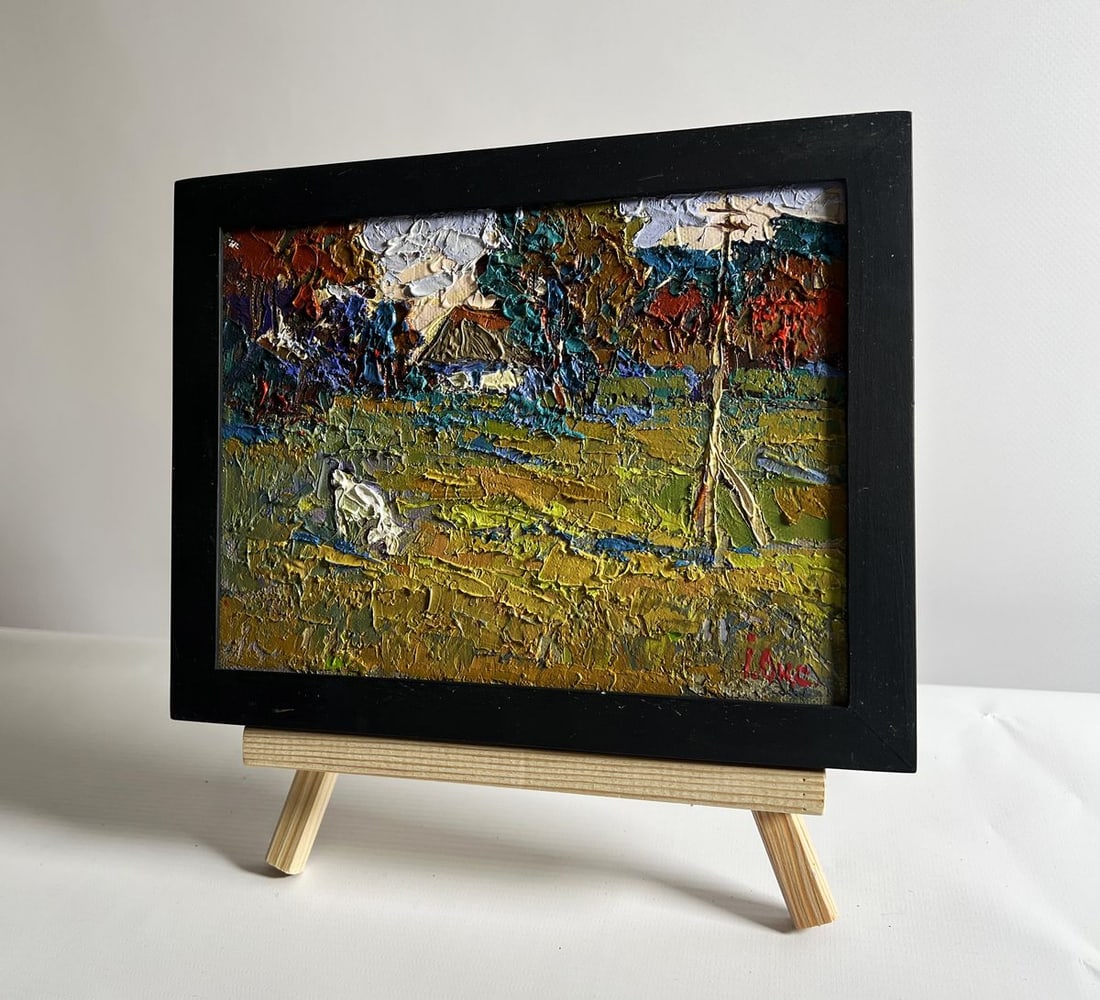 Oil painting Enjoy the silence and nature Oksana Kalenyuk - 2