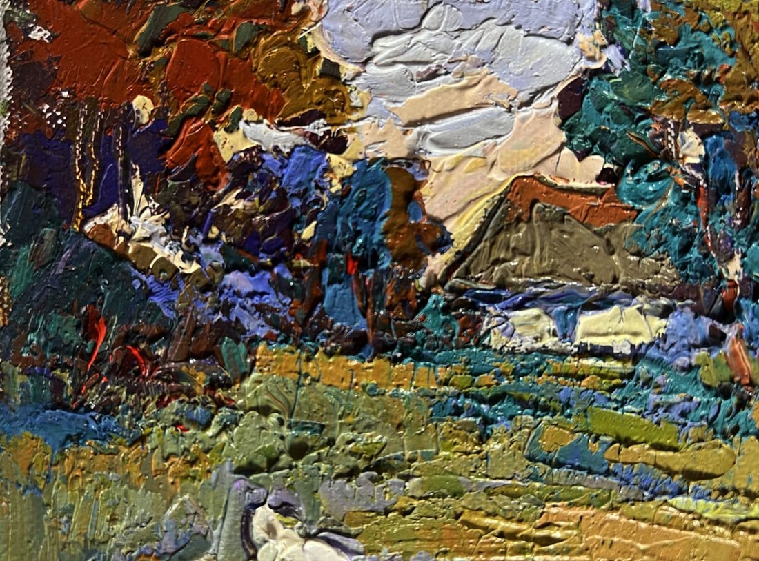 Oil painting Enjoy the silence and nature Oksana Kalenyuk - 5