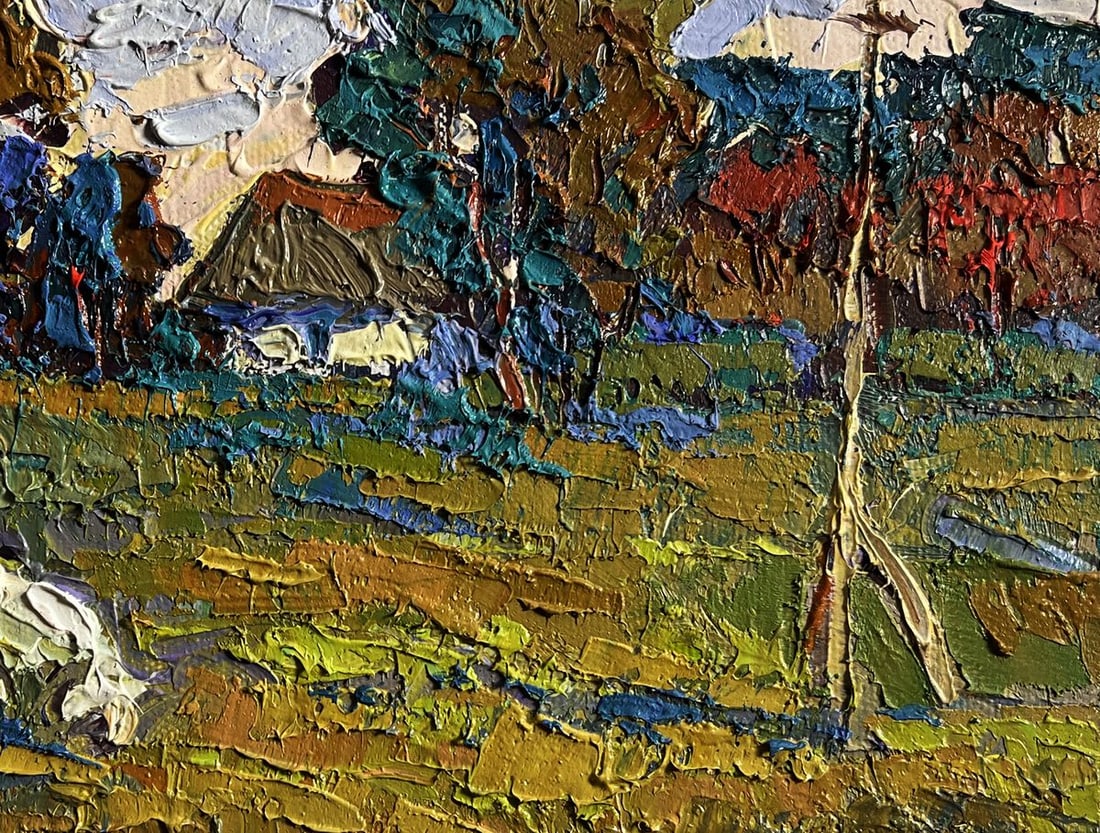 Oil painting Enjoy the silence and nature Oksana Kalenyuk - 8