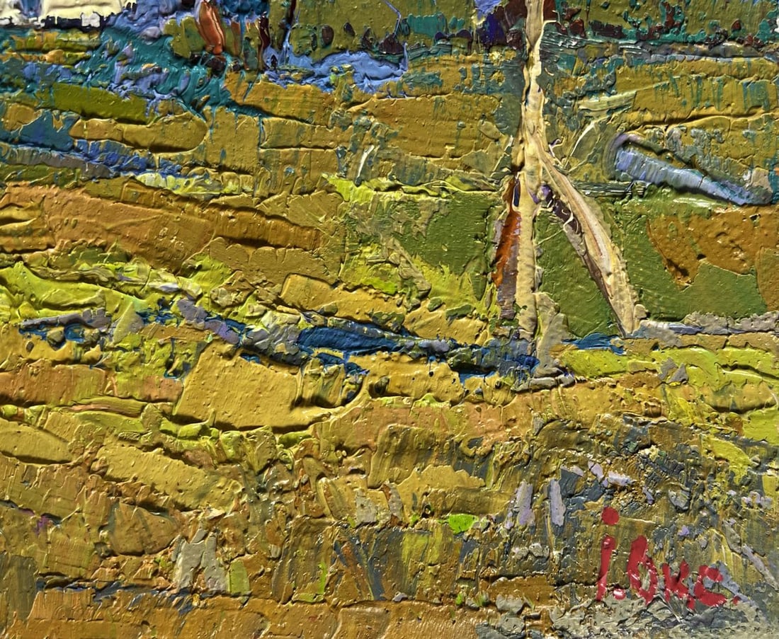 Oil painting Enjoy the silence and nature Oksana Kalenyuk - 9