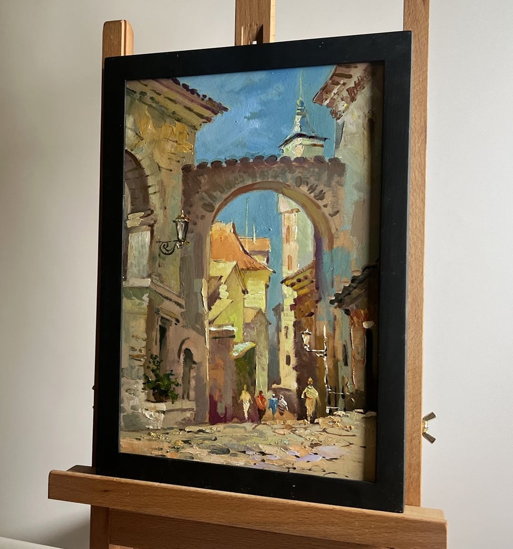 Oil painting Old street of the city Yuriy Suprunchuk - 2