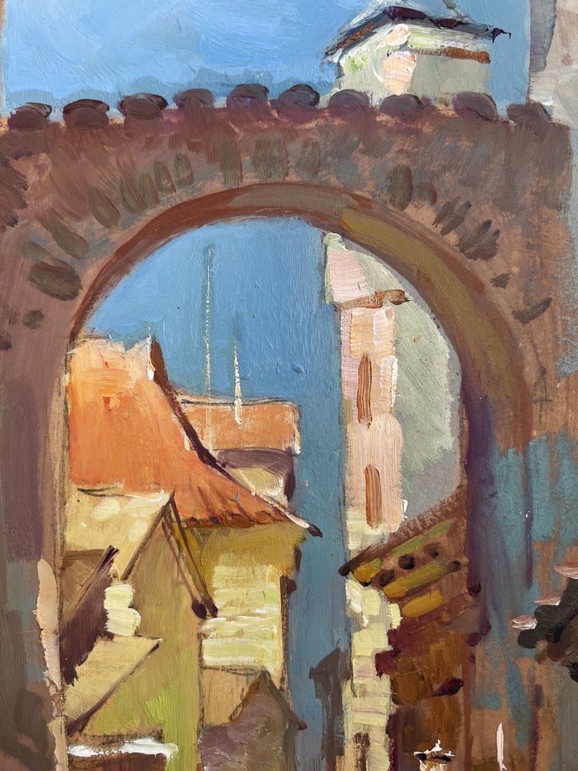 Oil painting Old street of the city Yuriy Suprunchuk - 6