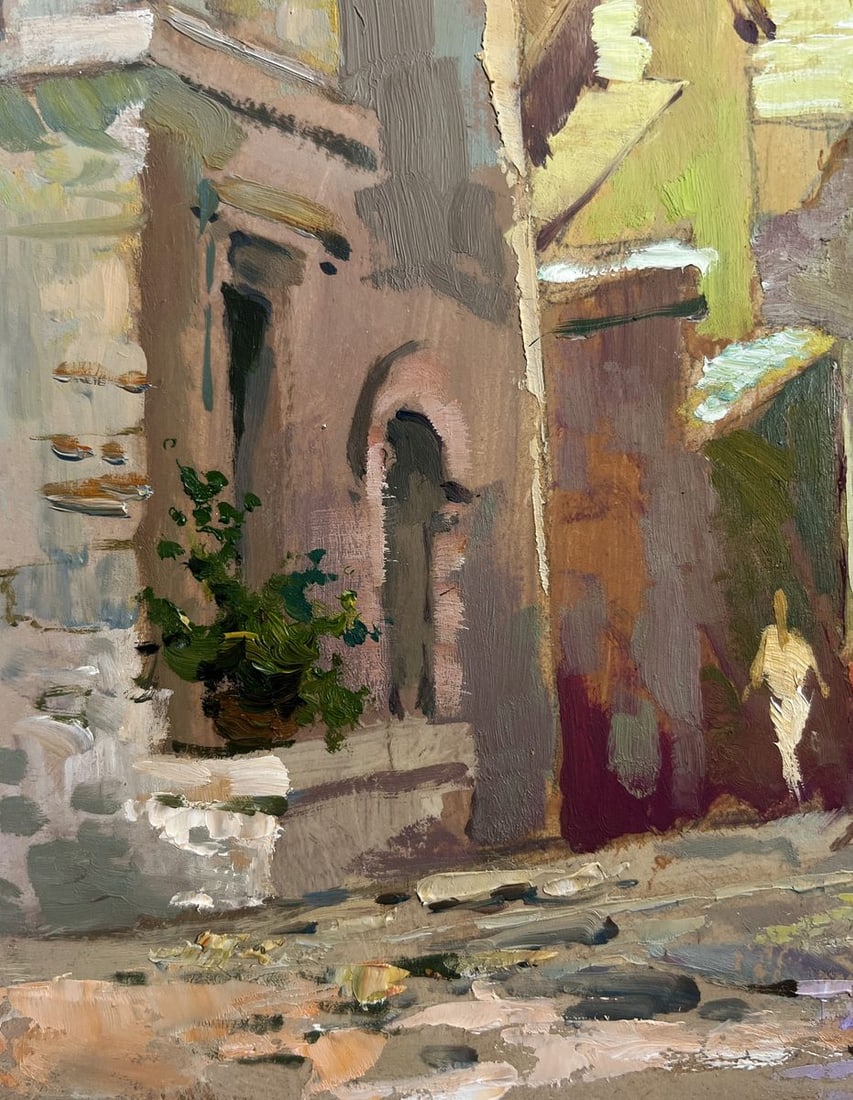 Oil painting Old street of the city Yuriy Suprunchuk - 7