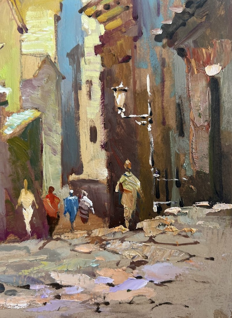Oil painting Old street of the city Yuriy Suprunchuk - 8