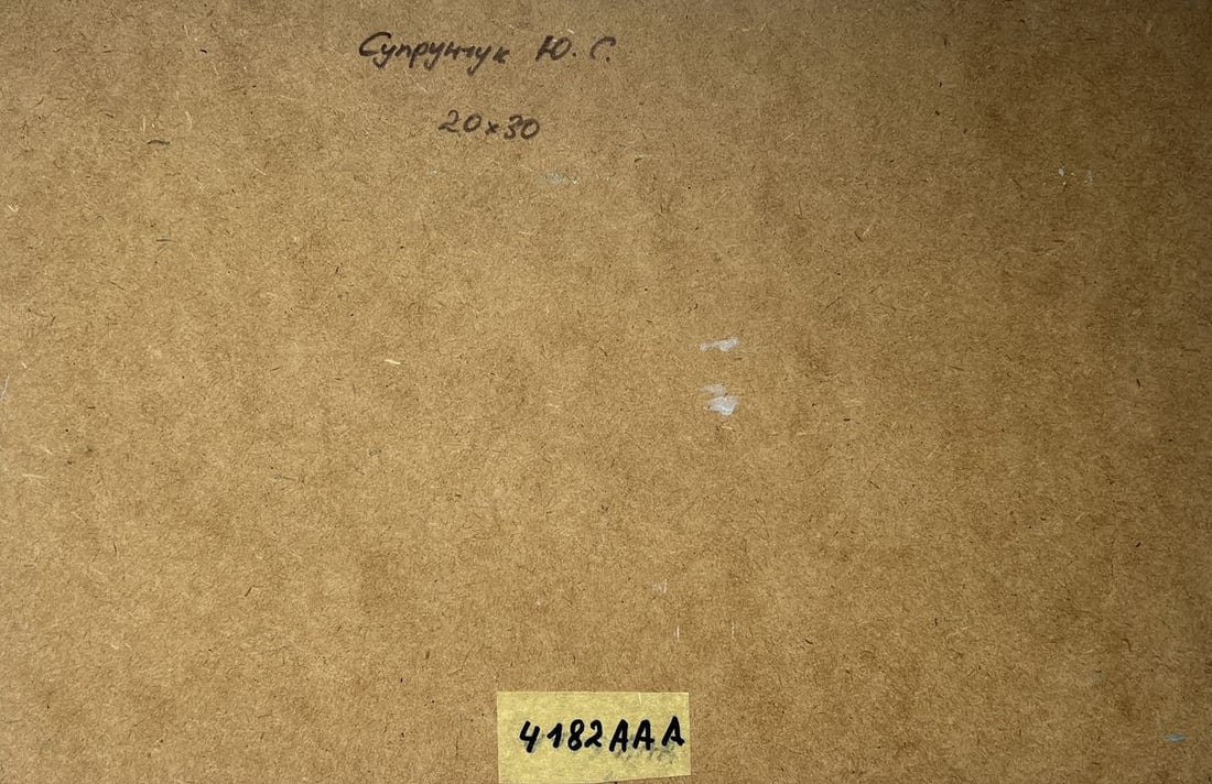 Oil painting View of the village and the church Yuriy Suprunchuk - 10