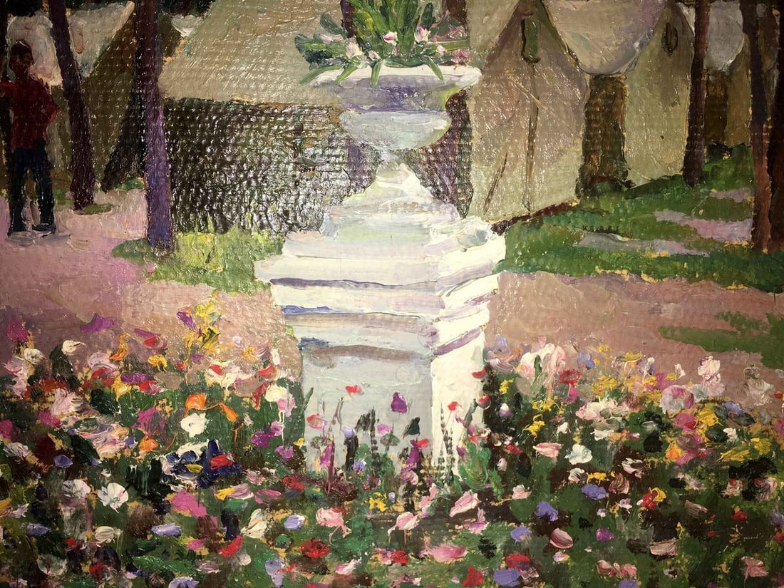 Tourist gathering oil painting Lednev Dmitry - 6