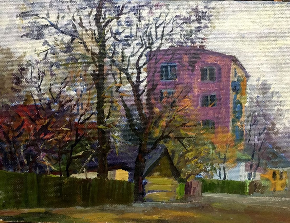 Konotop street oil painting Ivanenko Mikhail Aleksandrovich - 2
