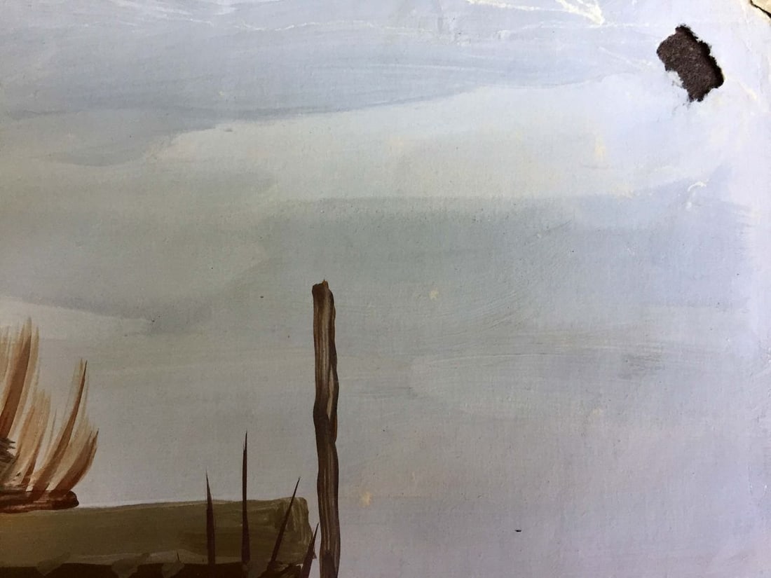 Gouache painting House on the cliff Chernikov Vladimir Mikhailovich - 7