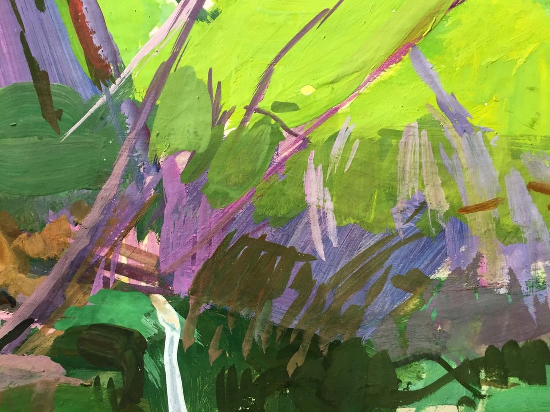 Gouache painting In the yard Chernikov Vladimir Mikhailovich - 9