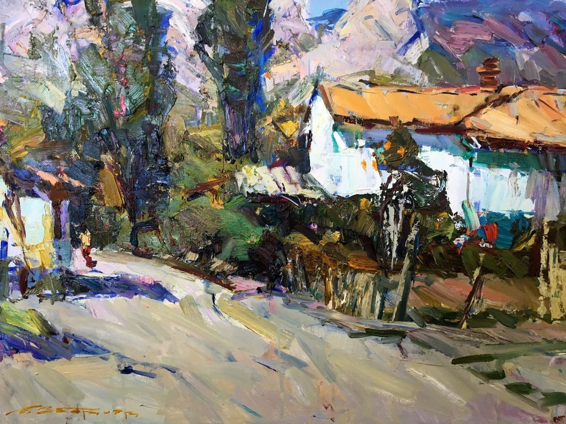 Oil painting Rural landscape Zaborovsky Leonid Alexandrovich - 7